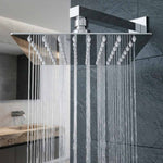 Regadera Cuadrada 6" Acero Inoxidable Deluxe NOM Meer