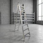 Escalera Convertible De Aluminio Tipo II 175KG 13 Escalones BYP BYP Ferreabasto