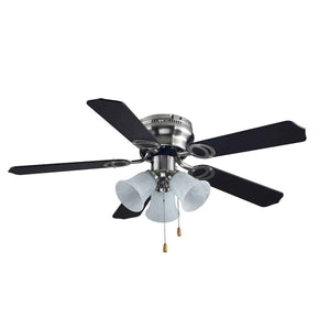 Ventilador De Techo Con Lampara 42 Pulgadas 60w Aria Aspas Negras Igoto IGOTO Ferreabasto