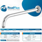 Brazo Redondo Cromado Para Regadera 50 CM Con Chapeton Roalflux