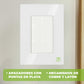 Placa Armada Cristal Con 1 Apagador Escalera De 3 Modulos Blanco Igoto IGOTO Ferreabasto