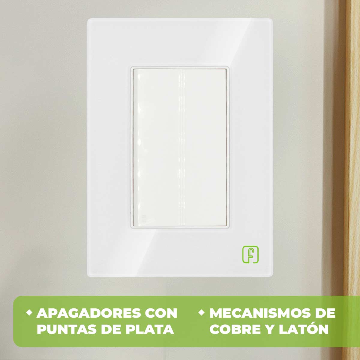 Placa Armada Cristal Con 1 Apagador Escalera De 3 Modulos Blanco Igoto IGOTO Ferreabasto