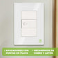 Placa Armada Cristal Con Boton De Timbre Blanco Igoto IGOTO Ferreabasto