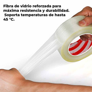 Cinta Flejadora Fibra De Vidrio Empaque 48mm X 50m