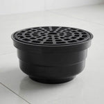 Coladera Universal Con Rejilla Tapa Higienica Antiolor Negro