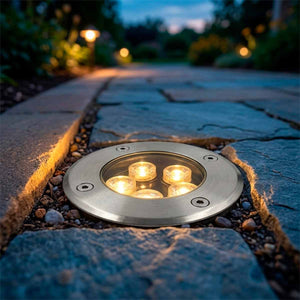 Luminario LED Empotrable Para Piso Redondo 5W Calida Wanergy WANERGY Ferreabasto
