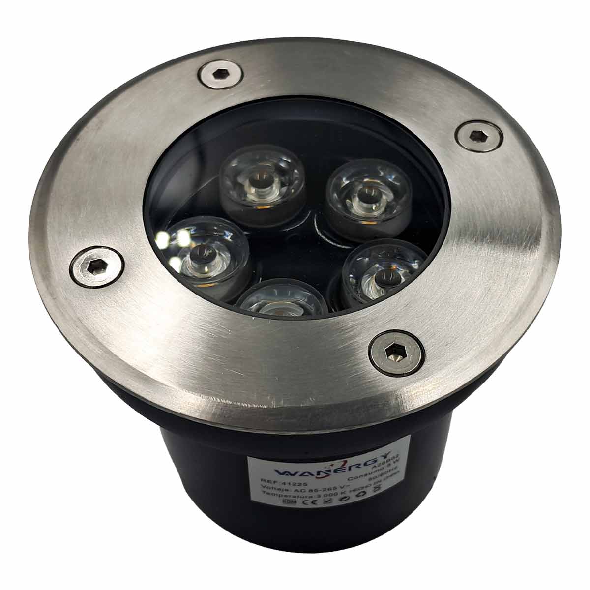 Luminario LED Empotrable Para Piso Redondo 5W Calida Wanergy WANERGY Ferreabasto
