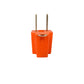 Adaptador de 3 a 2 Color Naranja 120V 15A