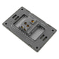 Placa Armada Con 1 Apagador Escalera De 3 Modulos Acero Inox