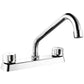 Mezcladora De 8" Para Fregadero Cubierta Y Manerales ABS Cuello De Acero Inoxidable Roalflux