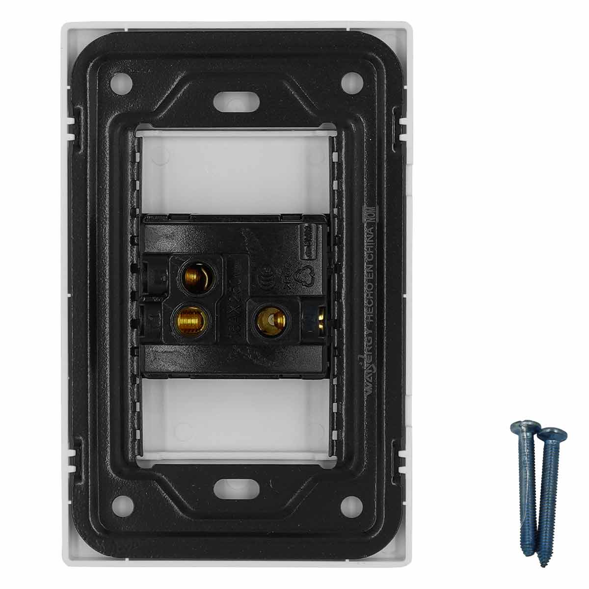 Placa Armada Con 1 Apagador Escalera de 3 Modulos Blanco WANERGY Ferreabasto