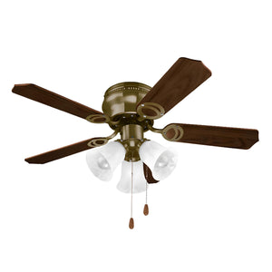 Ventilador De Techo Con Lampara 42 Pulgadas 60w Aria Aspas Madera Igoto IGOTO Ferreabasto