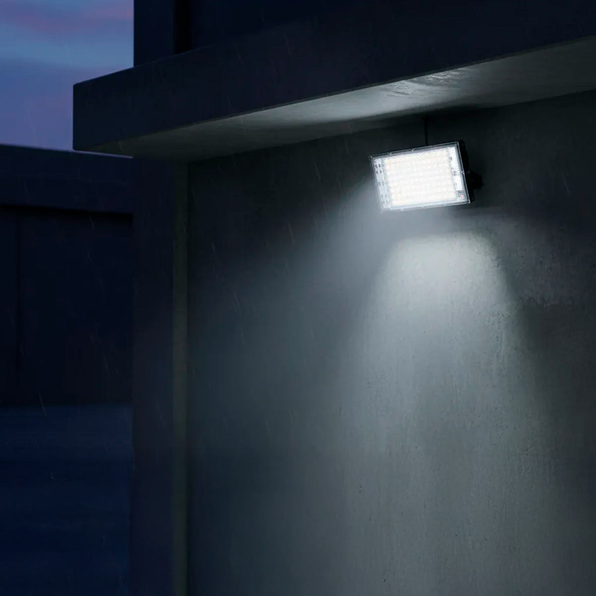 Lampara Reflector Led Luminario 100W Exterior Luz Calida IP65