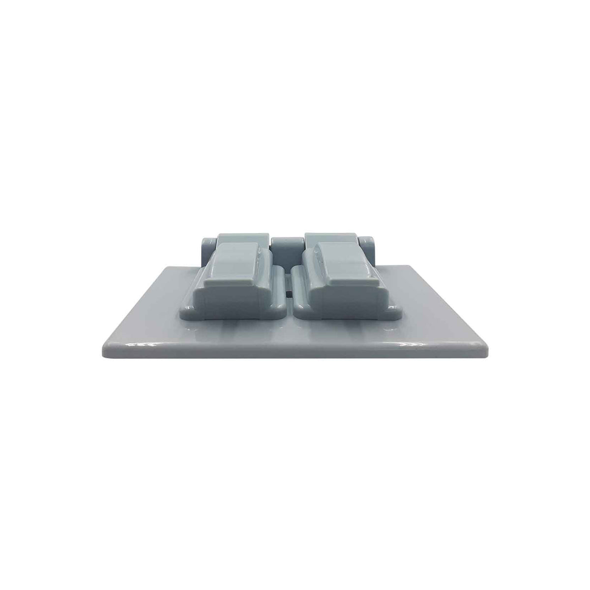 Placa Doble Intemperie Abs Gris