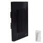 Placa Armada Cristal Con 2 Apagadores Escalera de 1.5 Modulos Negro Igoto IGOTO Ferreabasto