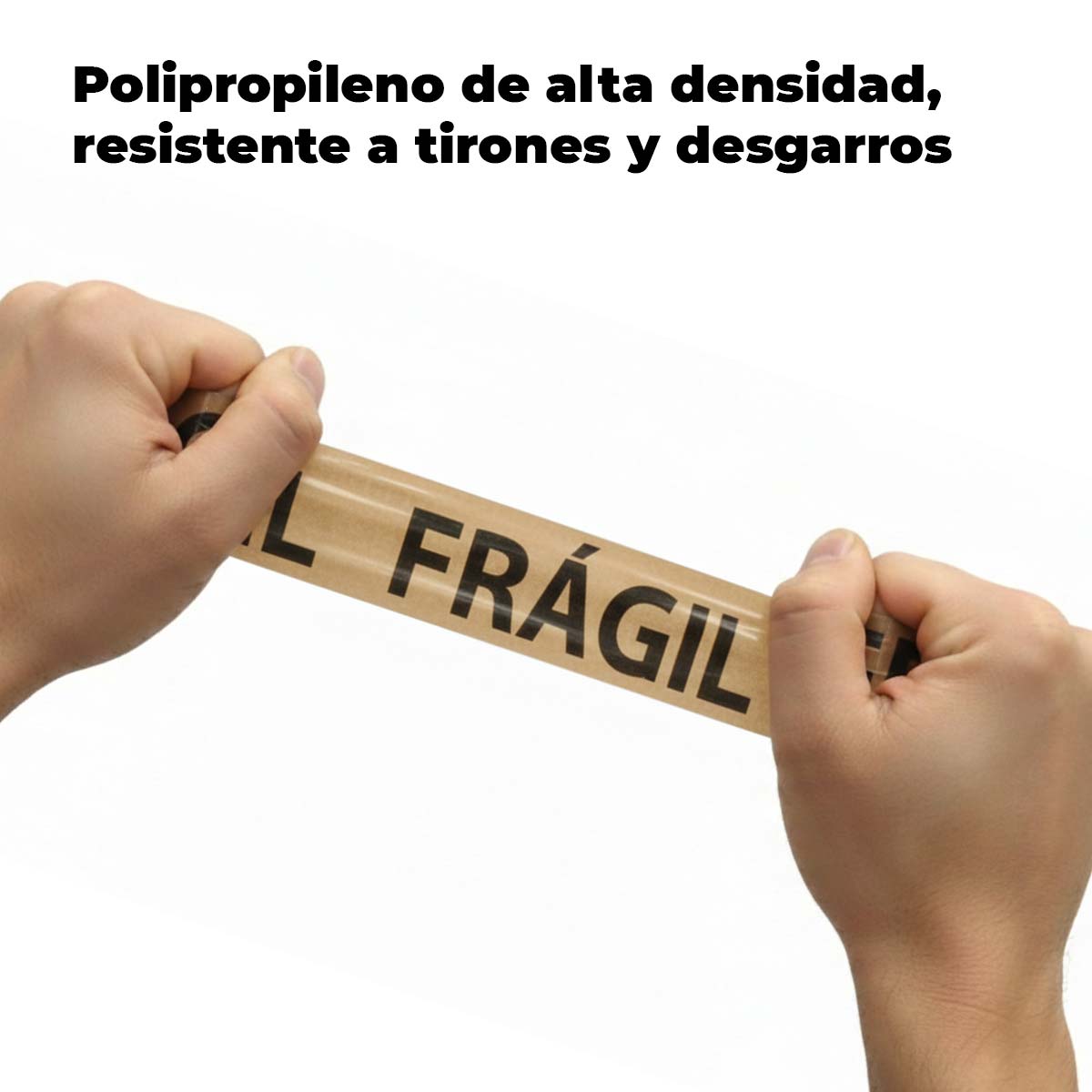 Cinta Empaque Leyenda Fragil Canela Letras Negras 48mm x 150m NAVITEK Ferreabasto