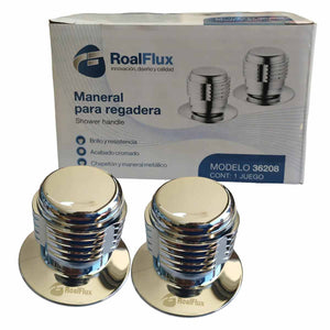 Juego Manerales Y Chapetón Cromados Para Regadera Baño Roalflux
