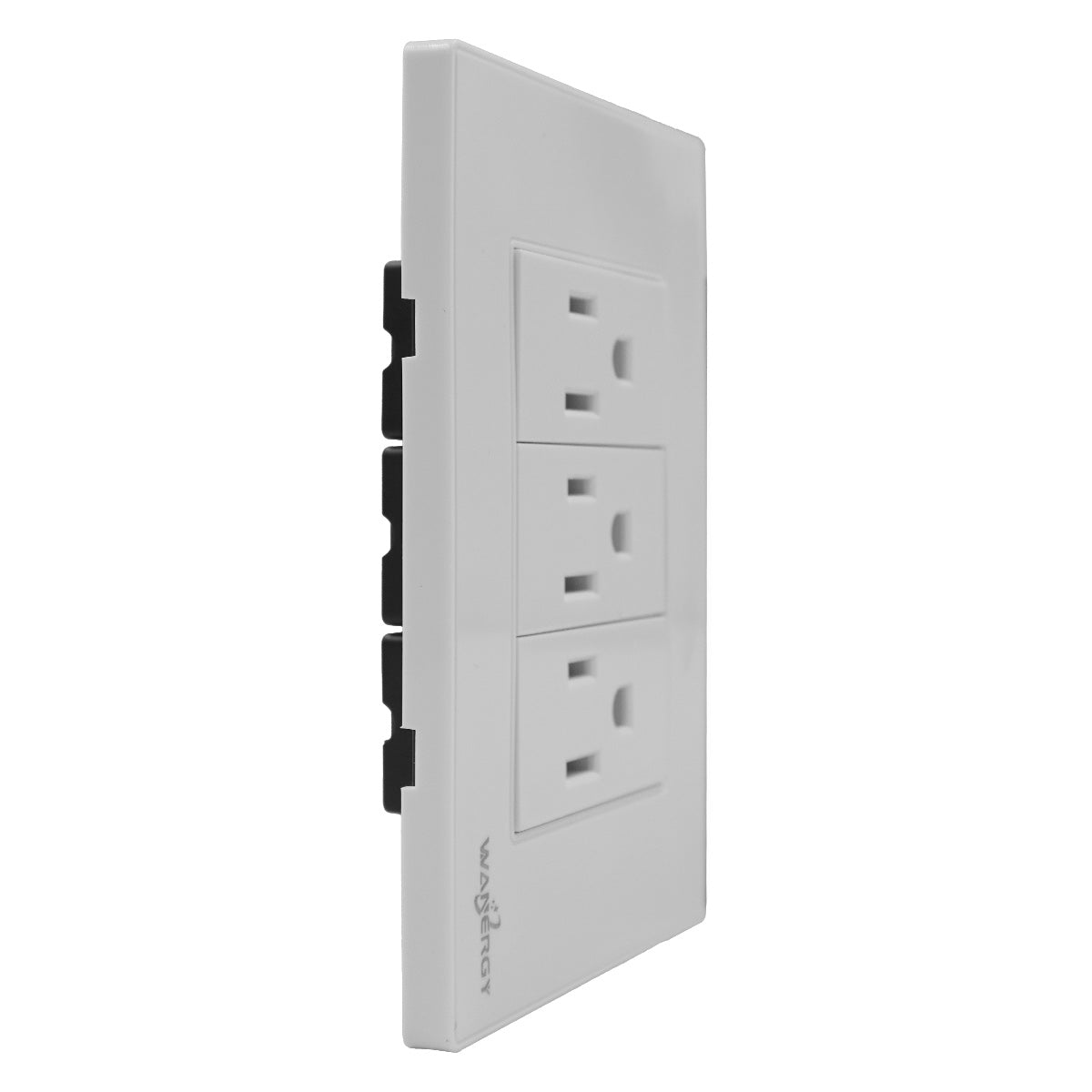 Placa Armada Con 3 Contactos De 1 Modulo Blanco WANERGY Ferreabasto