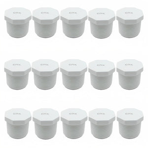 Tapon Rosca Externa PVC 3/4 Pulgadas 15 Piezas CNX Ferreabasto