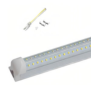 Tubo Led Base Aluminio Doble Tira Luz Blanca 30w=180w 1.20m KYT Ferreabasto