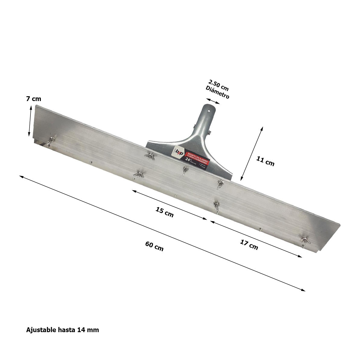 Escantillon Aluminio 24 Pulgadas Autonivelante Con Levas Calibradoras BYP Epoxicos Y Mas BROCHAS Y PRODUCTOS S de RL de CV Ferreabasto