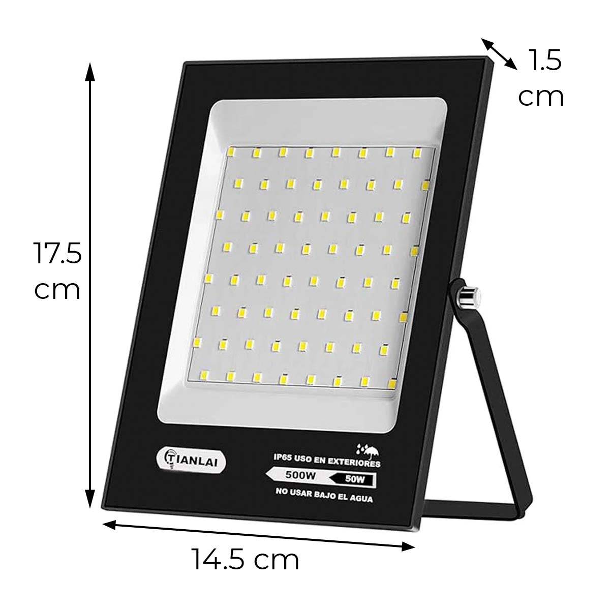 Luminario Reflector Led Luz Blanca 50W R48W50 Alta Potencia TIANLAI Ferreabasto