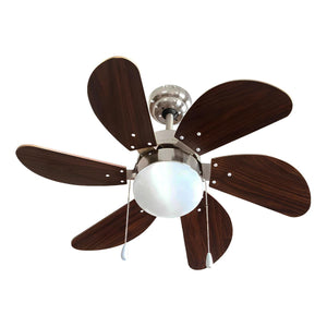 Ventilador De Techo Con Lampara 75cm 50w Chocolate Benelux BENELUX Ferreabasto