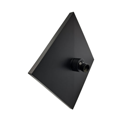 regadera cuadrada ducha lluvia abs 19 x 19cm negro antisarro foto conector