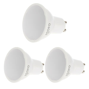 paquete  3 focos gu10 led luz calida igoto