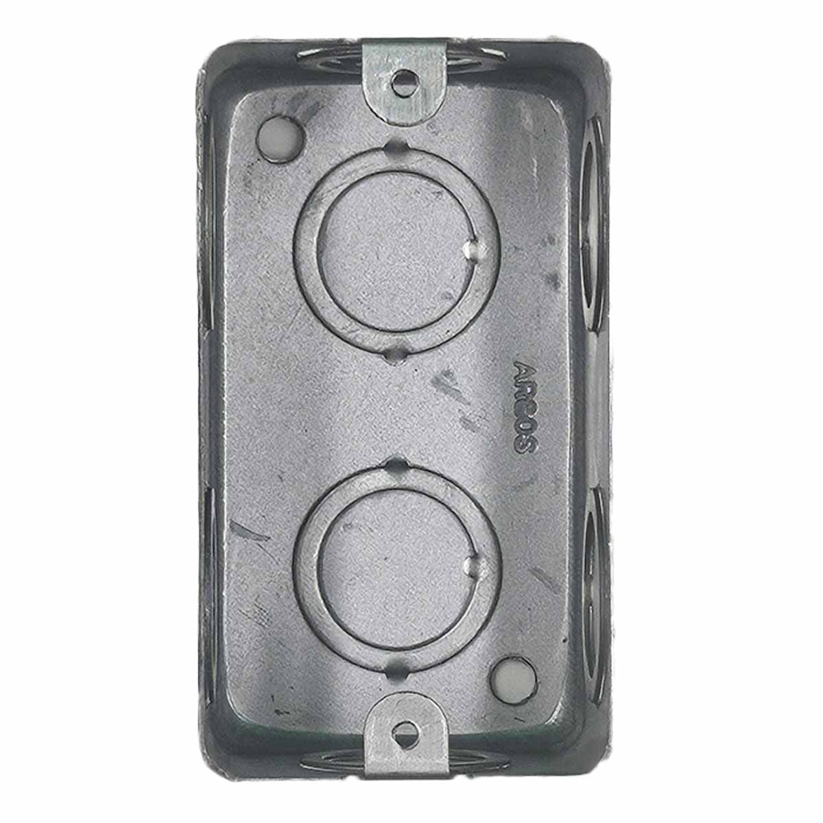 Pack 4 Pzs Caja Metalica Tipo Chalupa Acero 2x4 Pulg Argos Ferreabasto Ferreabasto