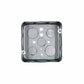 Pack 4 Pzs Caja Metalica Tipo Cuadrada Acero 4x4 Pulg Argos Ferreabasto Ferreabasto
