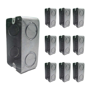 Pack 10 Pzs Caja Metalica Tipo Chalupa Acero 2x4 Pulg Argos Ferreabasto Ferreabasto