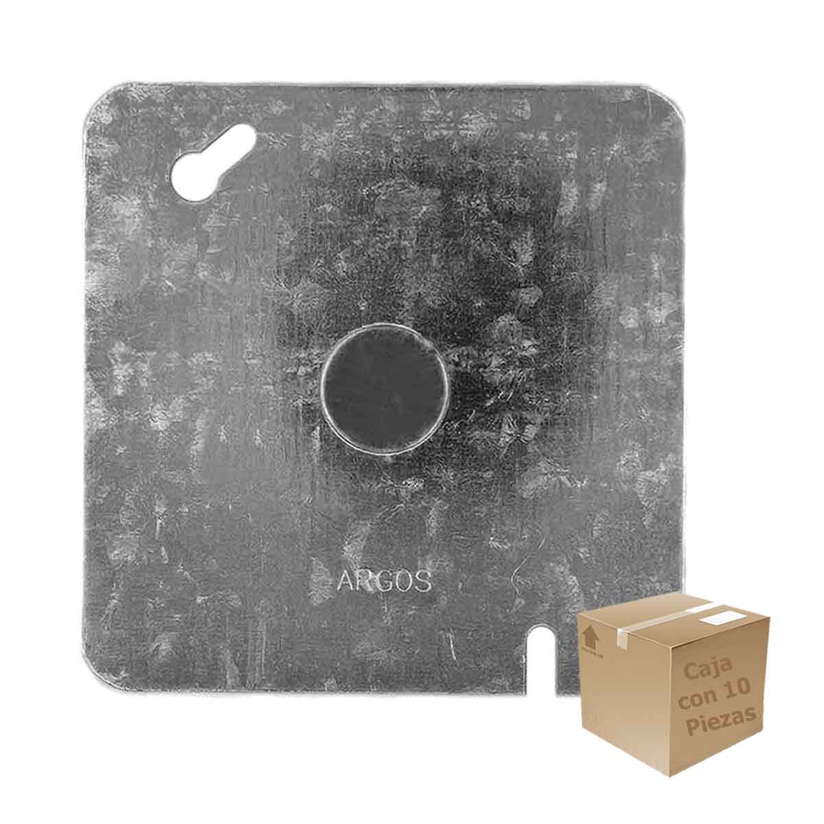 Pack 10 Pzs Tapa Metalica Cuadrada De Acero 4x4 Pulg Argos Ferreabasto Ferreabasto