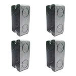 Pack 4 Pzs Caja Metalica Tipo Chalupa Acero 2x4 Pulg Argos Ferreabasto Ferreabasto