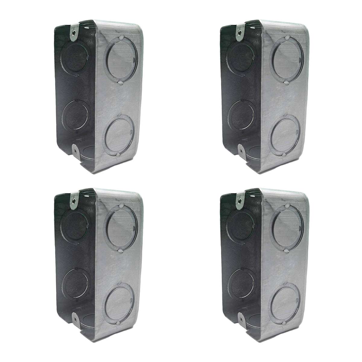 Pack 4 Pzs Caja Metalica Tipo Chalupa Acero 2x4 Pulg Argos Ferreabasto Ferreabasto