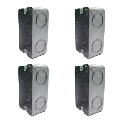 Pack 4 Pzs Caja Metalica Tipo Chalupa Acero 2x4 Pulg Argos Ferreabasto Ferreabasto