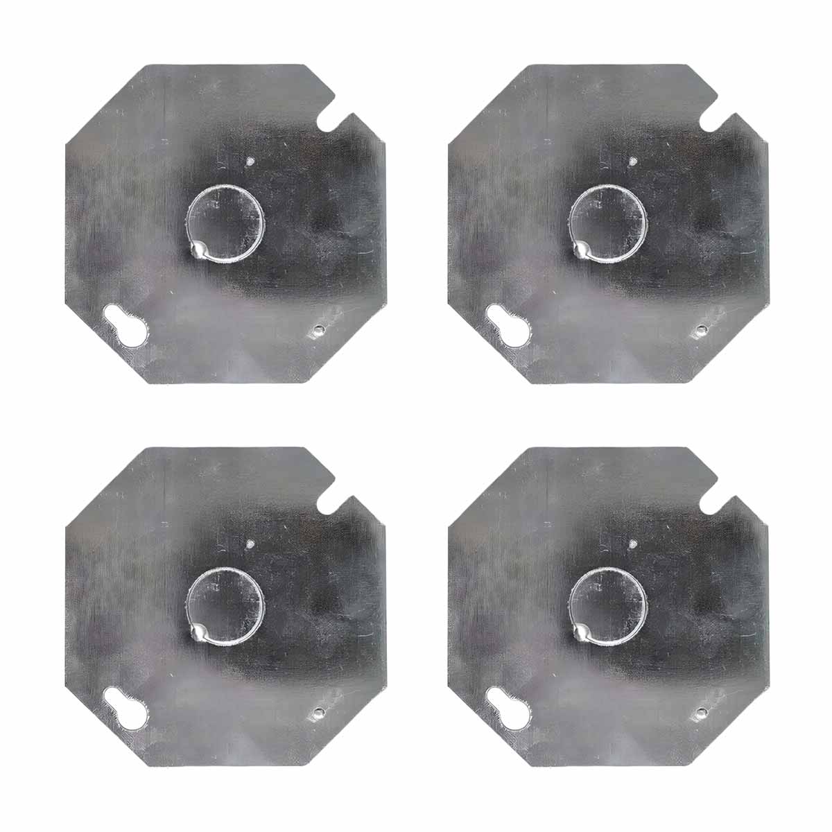 Pack 4 Pzs Tapa Metalica Octagonal De Acero Argos Ferreabasto Ferreabasto