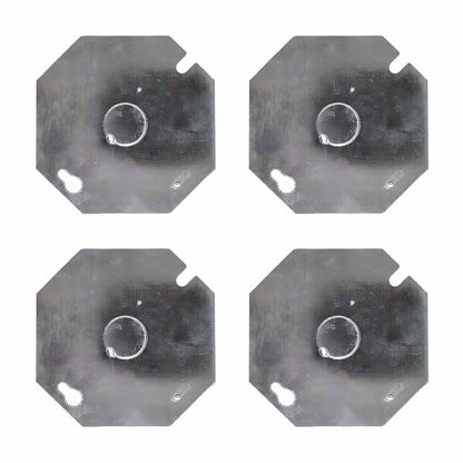 Pack 4 Pzs Tapa Metalica Octagonal De Acero Argos Ferreabasto Ferreabasto