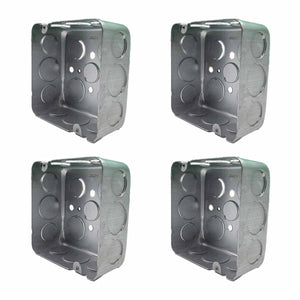 Pack 4 Pzs Caja Metalica Tipo Cuadrada Acero 4x4 Pulg Argos Ferreabasto Ferreabasto