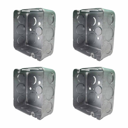 Pack 4 Pzs Caja Metalica Tipo Cuadrada Acero 4x4 Pulg Argos Ferreabasto Ferreabasto
