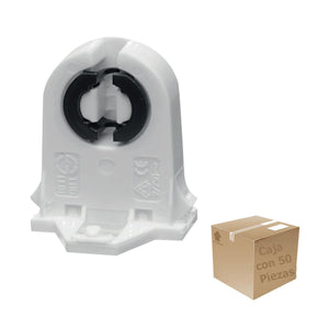 50 Pzs Portalampara Para Tubo T8 660W Fluorescente Argos ARGOS Ferreabasto