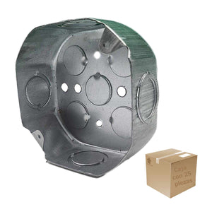 Pack 25 Pzs Caja Metalica Octagonal Tipo Pesada Acero Argos Ferreabasto Ferreabasto