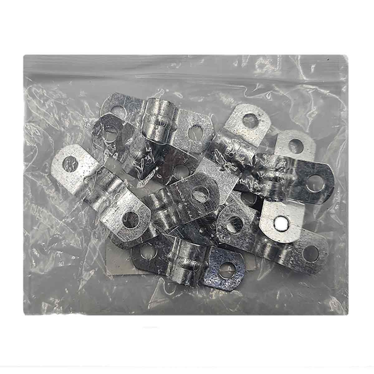 10 Pzs Abrazadera Tipo Omega Para Tubo 3/8 Pulgadas Acero Ferreabasto Ferreabasto