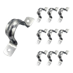 10 Pzs Abrazadera Tipo Omega Para Tubo 1 1/4 Pulgadas Acero Ferreabasto Ferreabasto