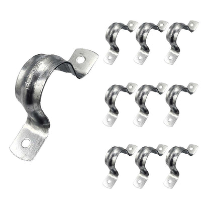 10 Pzs Abrazadera Tipo Omega Para Tubo 1 1/4 Pulgadas Acero Ferreabasto Ferreabasto