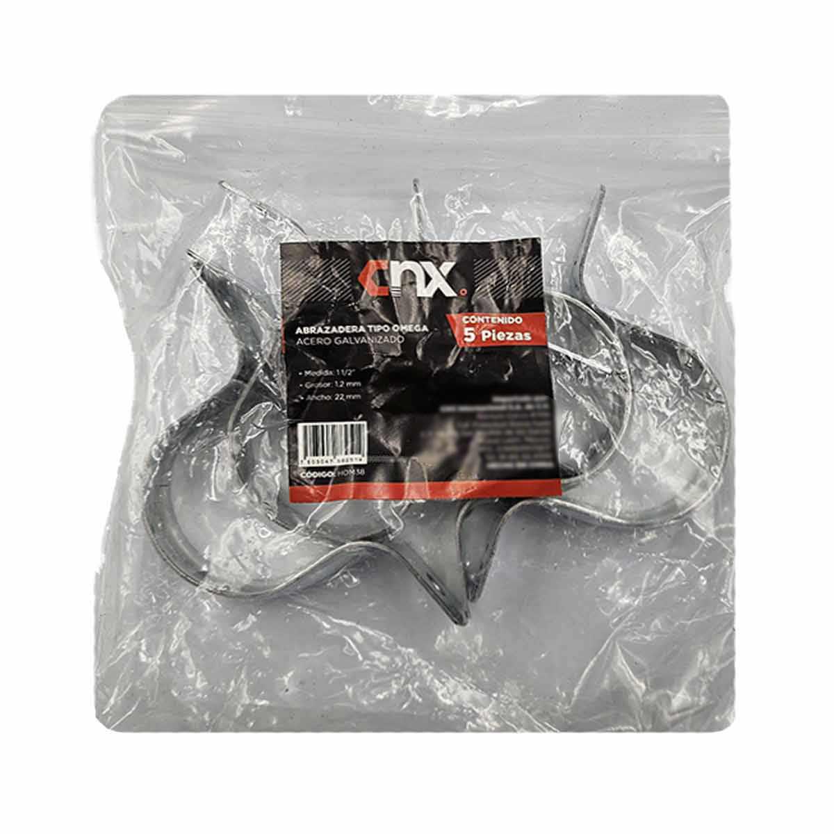 10 Pzs Abrazadera Tipo Omega Para Tubo 1 1/2 Pulgadas Acero Ferreabasto Ferreabasto