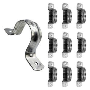 10 Pzs Abrazadera Tipo Omega Para Tubo 1 1/2 Pulgadas Acero Ferreabasto Ferreabasto