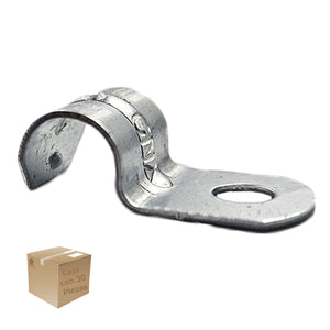 30 Pzs Abrazadera Tipo Uña Para Tubo 3/8 Pulgadas Acero Ferreabasto Ferreabasto