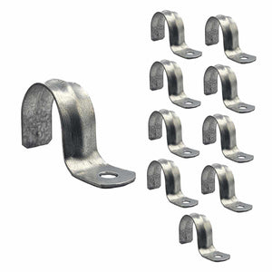 10 Pzs Abrazadera Tipo Uña Para Tubo 1 1/4 Pulgadas Acero Ferreabasto Ferreabasto