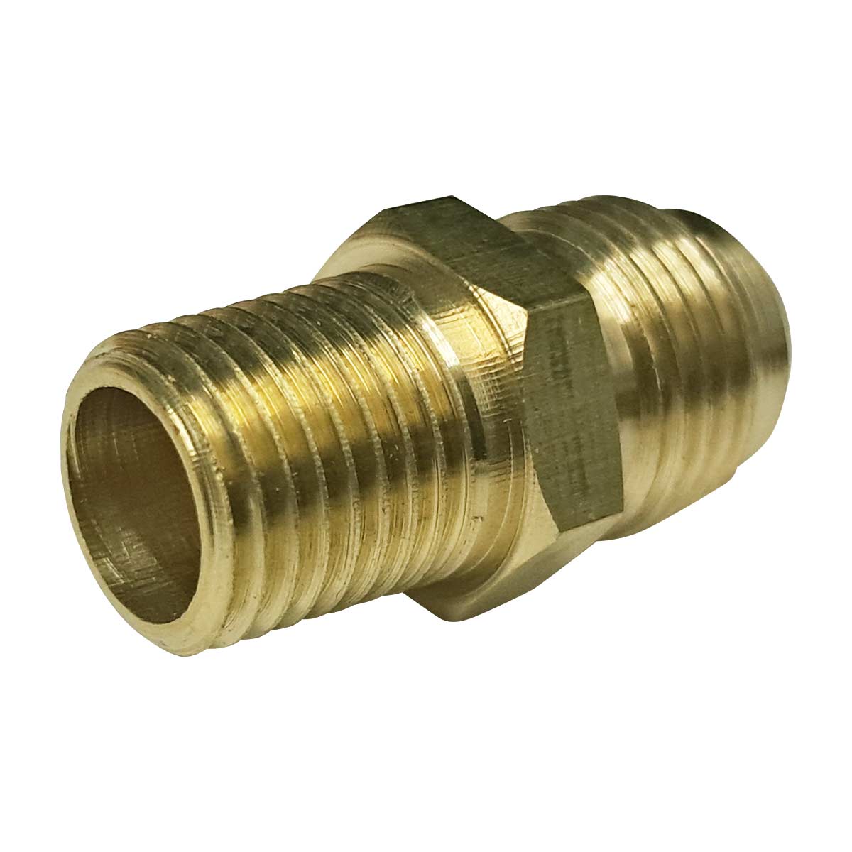 5 Pzs Niple Terminal Conexion De Laton Para Gas 3/8" X 1/4" CNX Ferreabasto